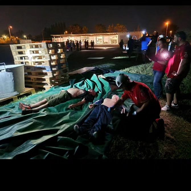 Simulazione Di Gara Di Primo Soccorso Per La Protezione Civile E La