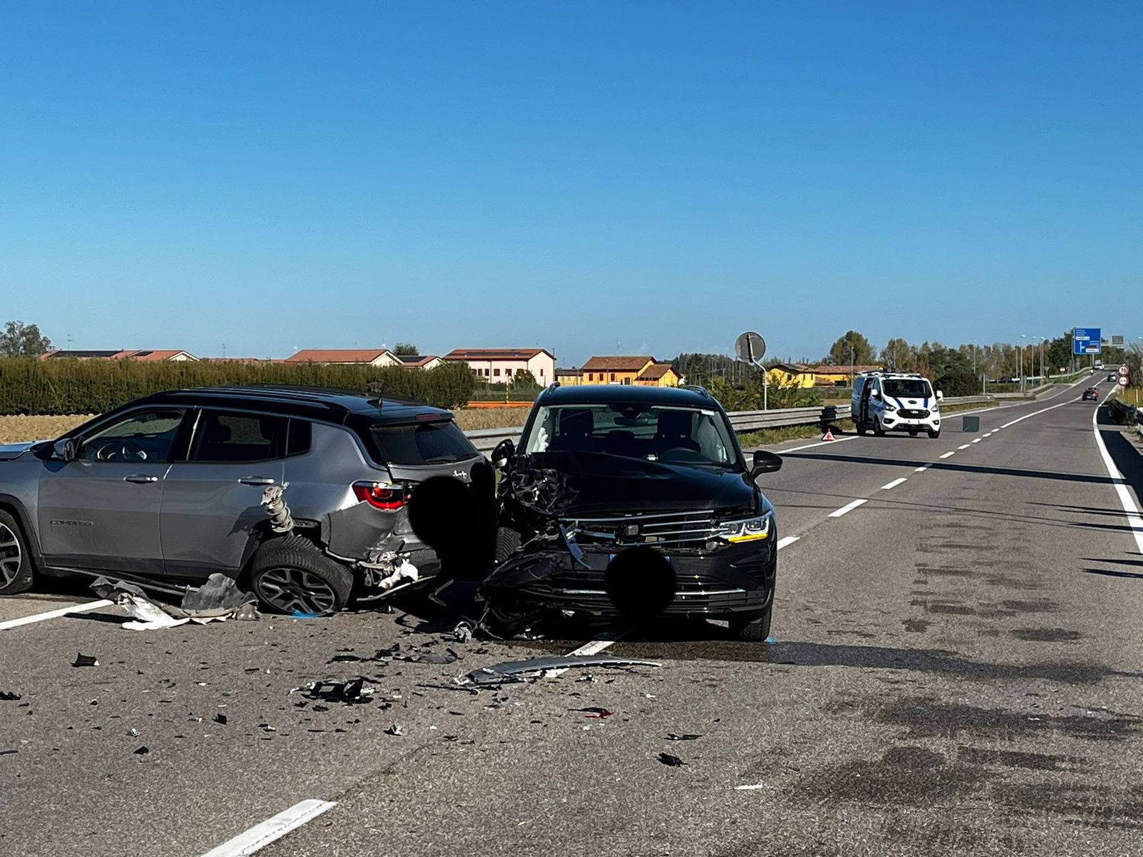 Mirandola Tamponamento Sulla Variante Quattro Veicoli Coinvolti