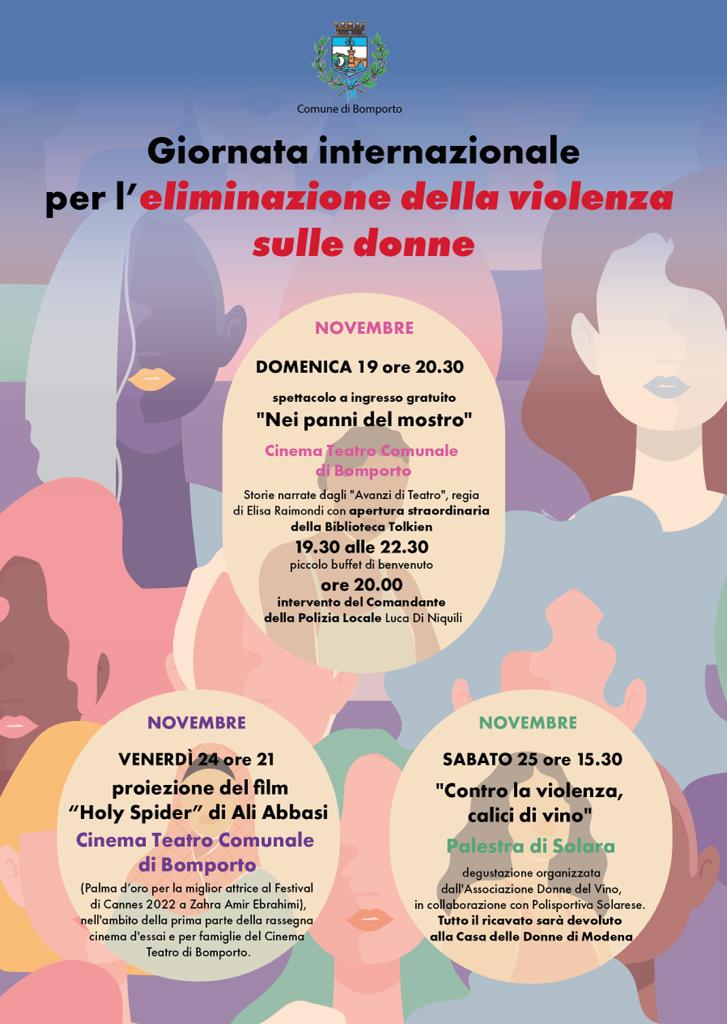 Giornata Contro La Violenza Sulle Donne Tutti Gli Eventi A Bomporto