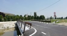 A Mirandola ripristinato il ponte stradale sul canale Diversivo