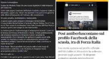 Post antiberlusconiano sulla pagina Facebook del Galilei: Forza Italia contro Andrea Scanzi