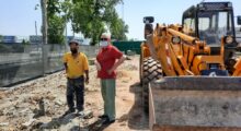 Mirandola, sopralluogo del sindaco Greco al cantiere dell’ex “Galleria Gialla“