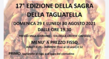 Cavezzo, torna la “Sagra della tagliatella”: il 29 e 30 agosto