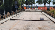 Mirandola, proseguono i lavori al ponte sul cavo Fossa Reggiana