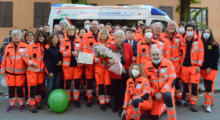 Soliera, una nuova ambulanza donata alla Croce Blu da una coppia di benefattori