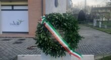 Mirandola celebra i caduti partigiani Mario Borghi, Oles Pecorari e Cesarino Calanca