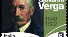 Nel centenario della sua morte Poste Italiane dedica un francobollo a Giovanni Verga