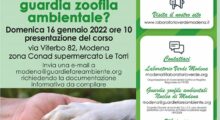 Domenica 16 gennaio presentazione del corso per diventare guardia zoologica ambientale