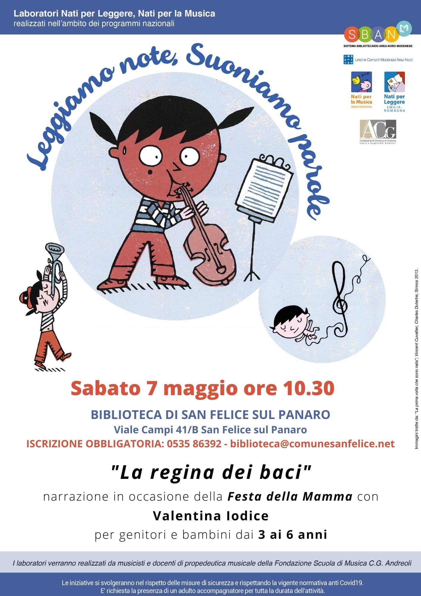 La regina dei baci, sabato appuntamento per bambini alla biblioteca di San  Felice - SulPanaro