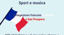 San Prospero, serata di sport e musica in occasione della visita della delegazione di Balzac