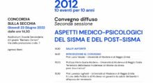 Concordia, giovedì 23 giugno si parla di “Aspetti medico-psicologici del sisma e del post-sisma”