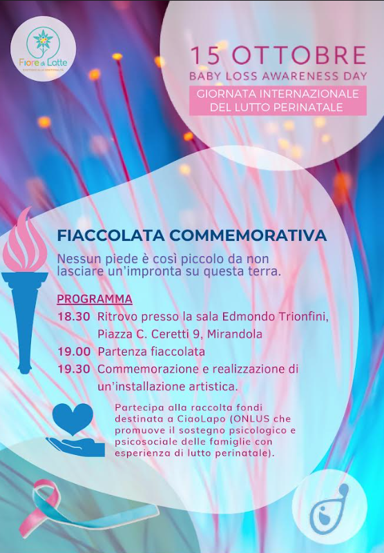 Lutto perinatale: sabato 15 ottobre, a Mirandola, fiaccolata commemorativa  - SulPanaro