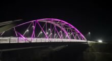 Ogni sera il Ponte Nuovo di Bomporto si colora rosa per la prevenzione nella lotta al tumore al seno