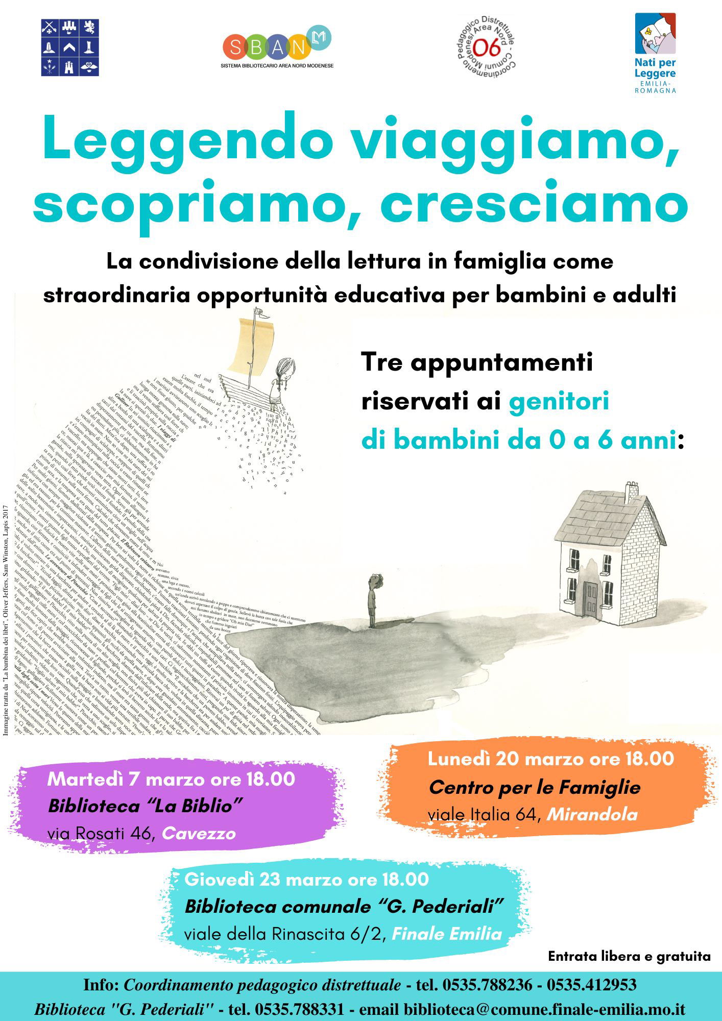 La lettura come opportunità educative, lezioni per genitori a Cavezzo,  Mirandola e Finale Emilia - SulPanaro