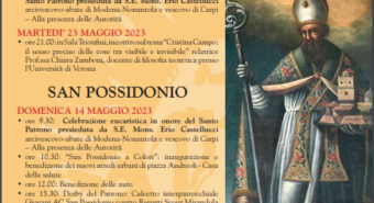 Mirandola e San Possidonio, il programma per il patrono del 13, 14, 16 e 23 maggio