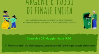 Finale Emilia, domenica 28 maggio la pulizia di pulizia di argini e fossi