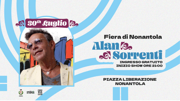 Alan Sorrenti in concerto a Nonantola il 30 luglio - SulPanaro
