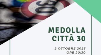 Sperimentazione Zona 30: incontro pubblico a Medolla lunedì 2 ottobre