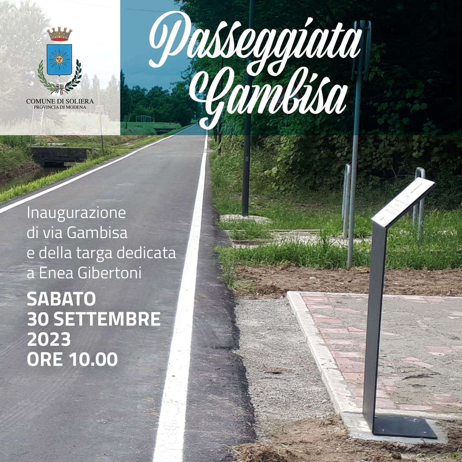 Limidi Di Soliera, Il 30 Settembre Si Inaugura Via Gambisa Dopo La ...