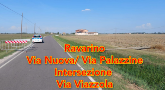 Ravarino, cavo del telefono caduto in mezzo alla strada: restringimento della carreggiata