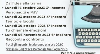 “ScriviAmo”: a San Possidonio il corso di scrittura creativa per adulti