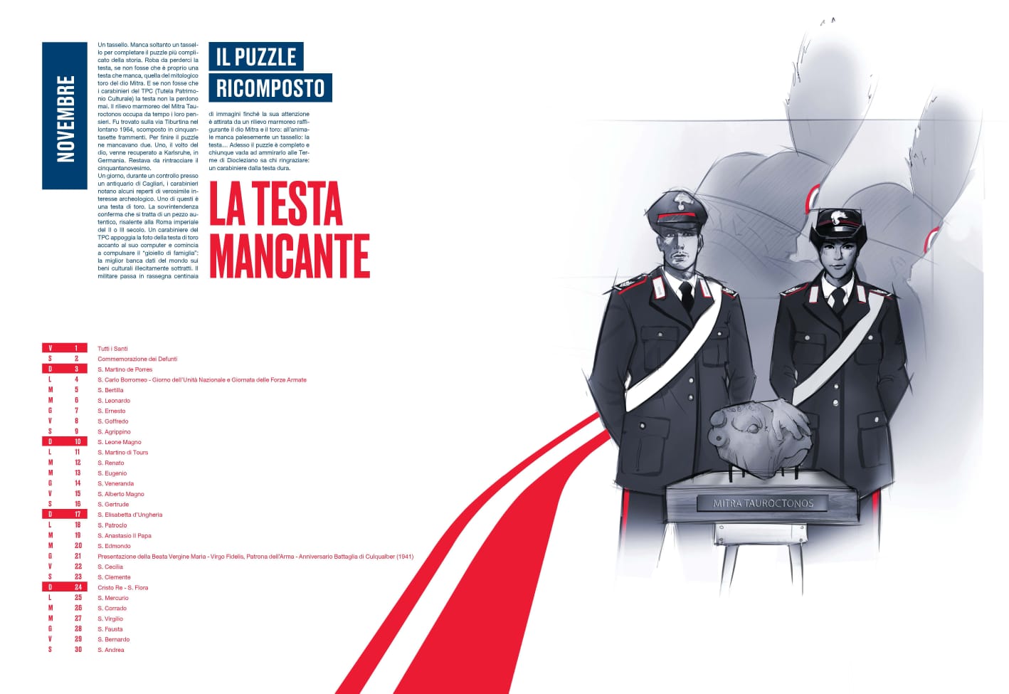 Testi di Gramellini e presentazione di Amadeus per il calendario storico  2024 dei Carabinieri - SulPanaro