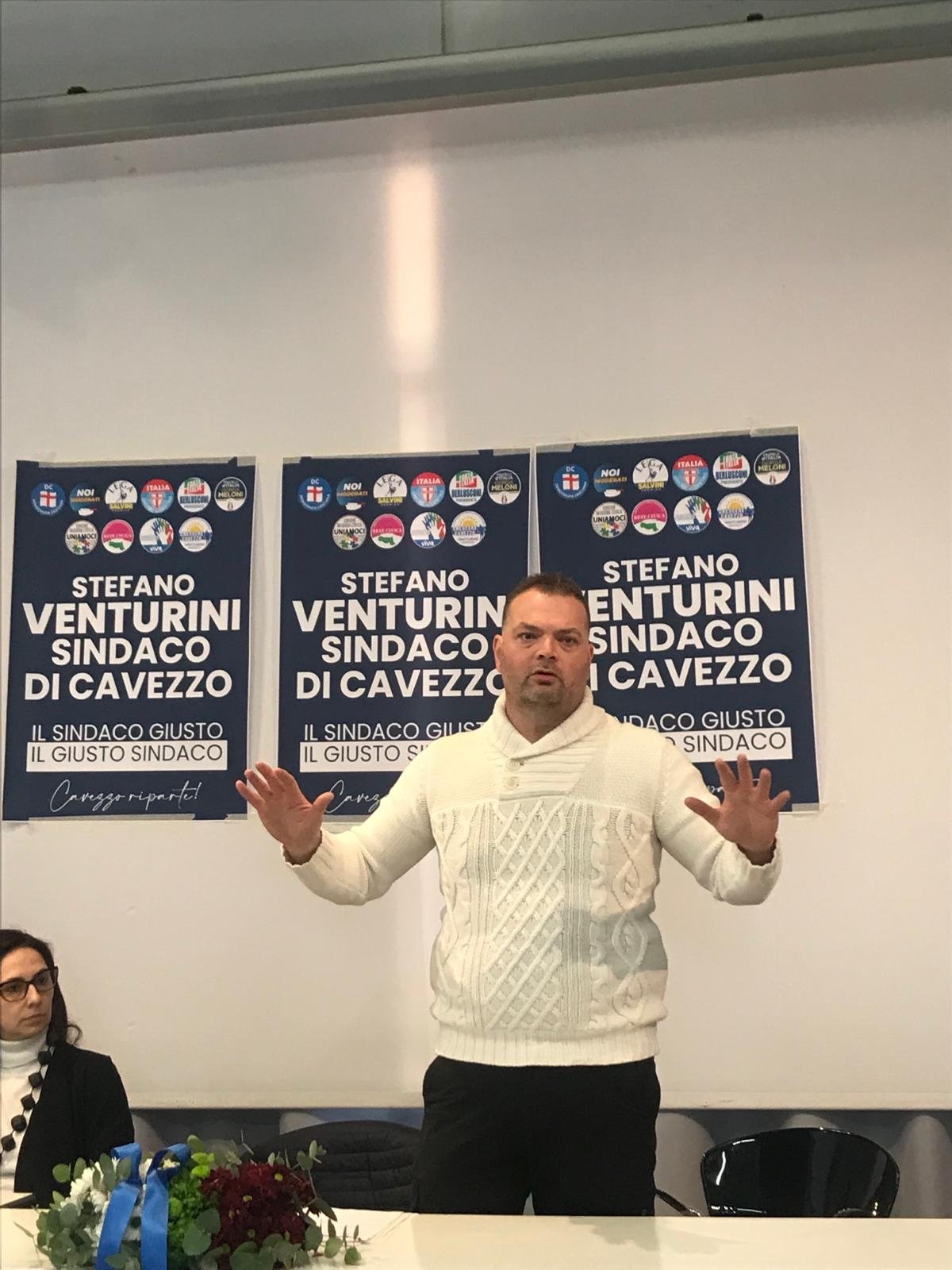 Stefano Venturini candidato sindaco del centrodestra a Cavezzo