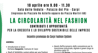 La circolarità nel fashion, il 10 aprile un incontro a Carpi