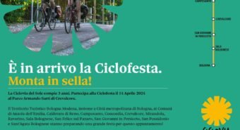 Da Concordia a Crevalcore per festeggiare i 3 anni di Ciclovia del Sole passando per San Possidonio, Mirandola, San Felice e Camposanto