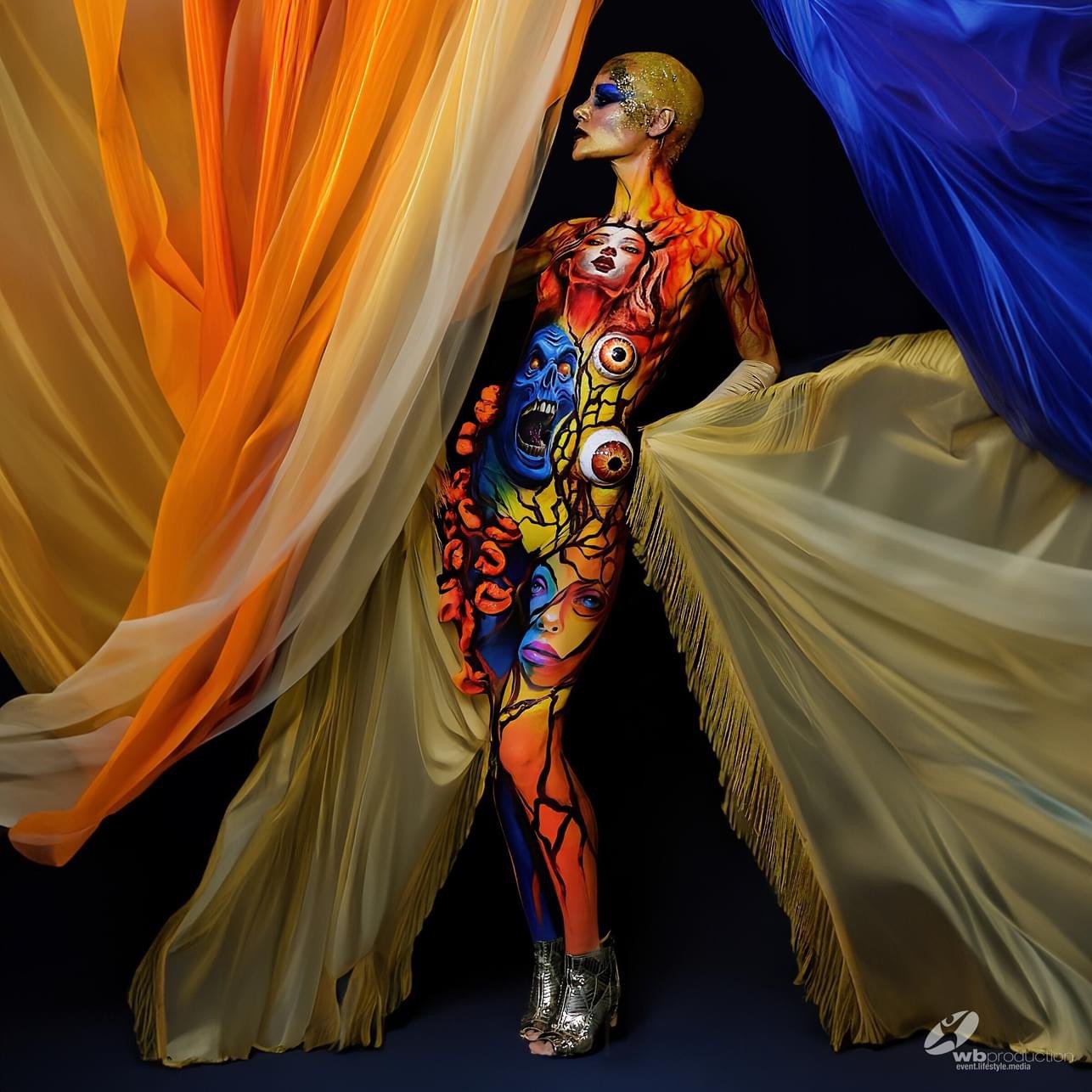 La mirandolese Letizia Borella è la “Bodypainting model of the year 2023”