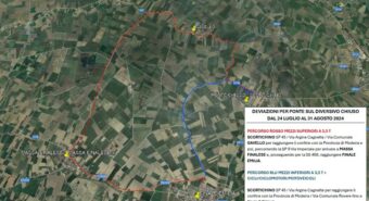 Finale Emilia, il ponte di Scortichino chiuderà dal 24 luglio