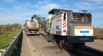Lavori lungo la tangenziale Rabin a Modena