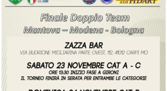 Weekend di freccette a Carpi: finali del campionato di Doppio Team