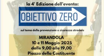 “Obiettivo zero”, Mirandola in piazza per la sicurezza stradale