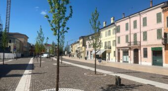 Finale Emilia, manomesso l’impianto di irrigazione in piazza Garibaldi: danneggiati due alberi