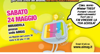 Mister Tred Day, la raccolta dei Raee torna a Mirandola sabato 24 maggio