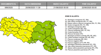 Temporali, allerta meteo per sabato 21 giugno