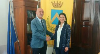 Il nuovo questore di Modena Lucio Pennella in visita a Mirandola